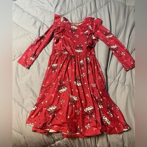 DotDot Smile deep pink dress. Size 7. Silky/cool material